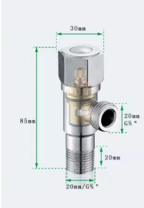 SUS304 Stainless Steel 2 Way Angle Valve 90 Degree Toilet Bidget Angle Valve Faucet Angle Valve