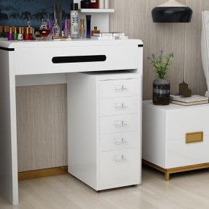 Drawers Metal Office Cabinet With Lock Unit Mobile Pedestal Drawer with Wheels Minimalist Home Office File IKEA