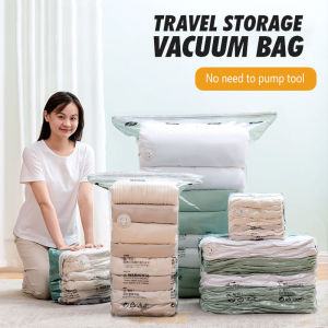 Vacuum Storage Bags Space Saver Bags Extra Large Cube Storage Bags Vacuum Sealed for Beddings Clothes Blankets Comforters Free Up 80% Space Closet Organizers No Pumps Needed