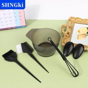 [COD] 🔥🔥🔥SHNGki 5pcs tóc nhuộm bàn chải bát thiết lập với mũ tai trộn Rod tóc Tint chết màu Applicator bàn chải làm tóc phụ kiện phong cách