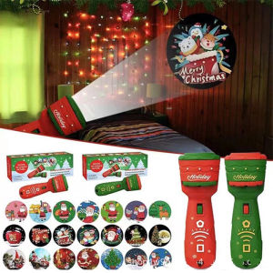 24 Patterns Christmas Projector Flashlight Children Festival Gift Funny Toy
