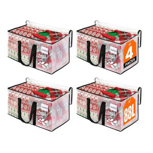88L Clothes Storage Bags with Zipper and Handles Heavy Duty Large Moving Bags Waterproof Tote Bags Travel Bag Organizer for Clothes Packing Moving Dorm Home Closet Quilt & Clothing Storage