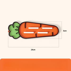 Easy To Clean Storage Tray Pot Lid Storage Pad Oilproof Carrot Soft And Comfortable Adsorbable Back Reusable Storage Rack Thermal Insulation Kitchen Storage Mat