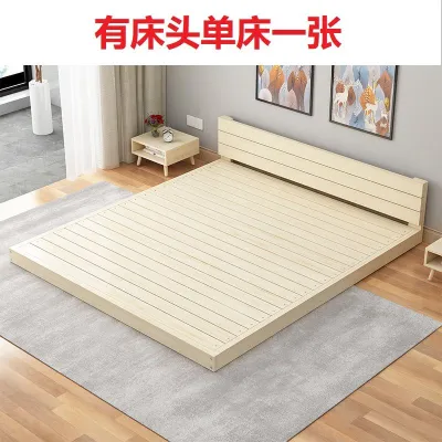 Bed Platform Bed Japanese Tatami Pine Wood Low Sheet Double No Bedside Bed Renta