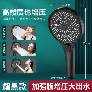 SXH German high-pressure shower head powerful and enhanced for home use with a large water flow and increased water pressure ◆ Liquid soft silicone
