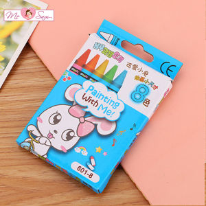 Bút sáp màu cho bé tô vẽ dễ thương 8/12/24 màu không bẩn tay nhiều màu Shop Mẹ Sam