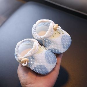 Baby Sandals First Walker Shoes Soft Sole Non Slip Cotton Fabric Crib Indoor Newborn Toddler