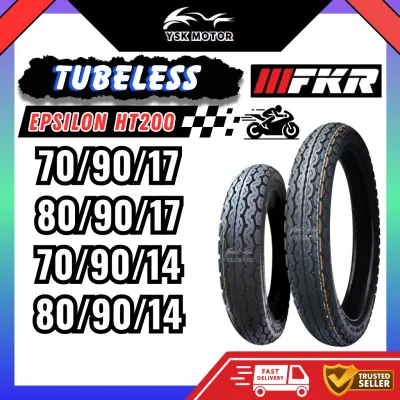 【HT200】FKR TIRE SIZE 17 /14 INCH Tubeless HT200 70/9017 80/90/17 70/9014 80/90/14 Fung Keong Rough Tire
