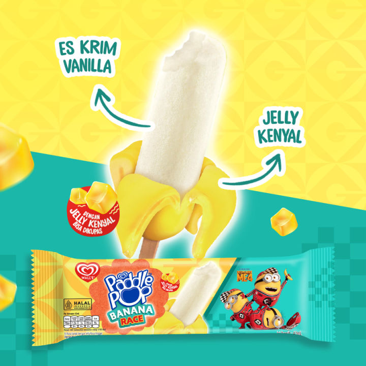 Paddle Pop Banana Boat Minion – ICE CREAM / ES KRIM WALL’S | Lazada