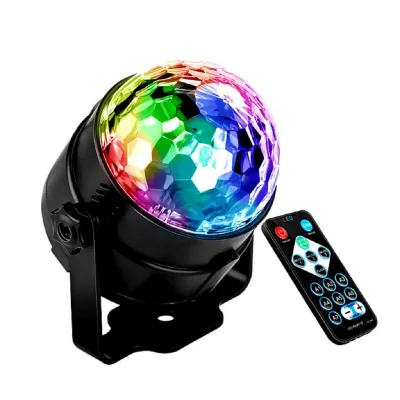 Đèn led 7 màu vũ trường cảm ứng theo nhạc có điều khiển từ xa đèn trang trí sân khấu quán cafe