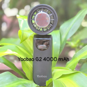 Quạt Mini Điều Khiển Từ Xa Yoobao G2 4000mAh - Quạt Cầm Tay Có Đèn LED Điều Chỉnh Độ Rõ Ràng