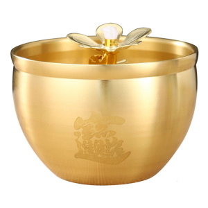 1Set Copper Oil Lamp Adjustable Wicks Buddhas Tealight Holder Butter Lamp Holders Buddhist Altar Offering Supplies