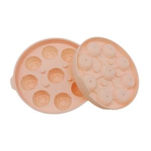 ถาดก้อนน้ำแข็งรูปพีช S พิมพ์ซิลิโคนทำน้ำแข็งก้อนสี่เหลี่ยมถาดก้อนน้ำแข็งอุปกรณ์ปาร์ตี้3D แม่พิมพ์น้ำแข็งกุหลาบสำหรับค็อกเทลน้ำผลไม้และกาแฟ