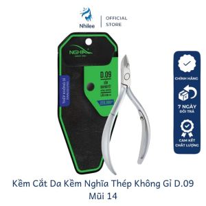Kềm cắt da D.09 thép không gỉ của Kềm Nghĩa lưỡi kềm sắc mỏng bén ngọt độ bền lâu dài NL285