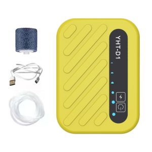 JEHUA Mini Máy bơm không khí oxy cho bể cá Siêu im lặng USB có thể sạc lại Bơm oxy cho bể cá Phụ kiện bể cá Di động Máy tạo oxy câu cá Bể cá