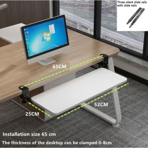 Punch-Free Sliding Rail Keyboard Rack keyboard tray table extension