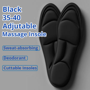 5D Insole Message Memory Foam Sport Insoles for Shoes Women-Deodorant Breathable Cushion Running Insoles Breathable Absorption Arch Pain Barefoot Support Heel For Feet Care