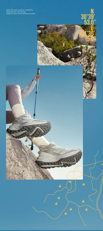 361 Degrees Wilderness VB Women's Outdoor Hiking Shoes Shock