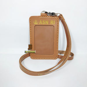 Tempat Id Card ASN PNS Kulit / Id Card Holder Pns Asn Gantung / Name Tag asn pns tali kulit