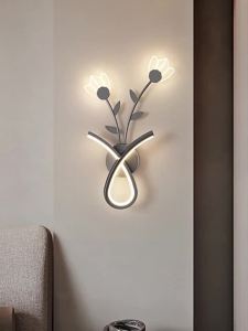 Modern And Minimalistic Flower Decorative Wall Lamp For Bedroom Bedside Living Room Sofa And TV Background