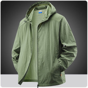 Summer Waterproof Hiking Jackets Men Fishing Cycling Hooded Gym Sports Running Coat Outdoor Sun-Protective Thin Jacket Clothing2026