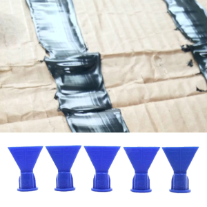 10x Shape Cone Nozzle Portable Silicon Nozzles Syringes Accessory Silicon Sealant Dispenser for Caulking Spare Part