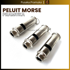 Peluit Morse Pramuka Bahan Stainless Steel Logam