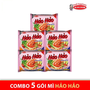 Acecook – Box of 30 Hao Hao Spicy & Sour Shrimp Instant Noodles (67g/pack)