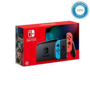 Nintendo Switch Console V2 Improved battery Life with Neon Blue and Neon Red / Gray Joy‑Con OLED Model Original Brand New