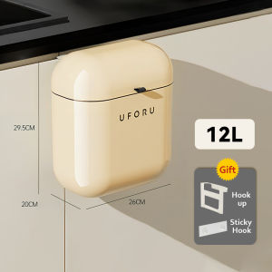 9/12L Hanging Trash Can Dustbin Dust Bin Rubbish Bin Cabinet Door Floor Wall Mounted Kitchen Tong Sampah dapur Sangkut 家用垃圾桶