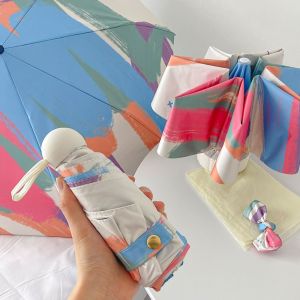 WININ Ultraviolet Protection Pocket Rain Umbrella Folding Ultralight Sun Umbrella Fashion Mini Pocket Parasol Summer