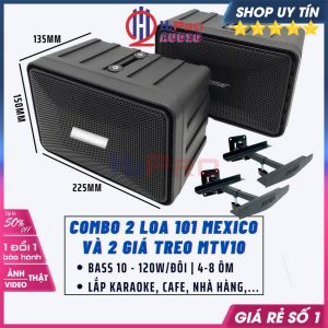 Combo 2 Loa B.o.s.e 101 Mexico Và Giá Treo Loa Lời L1 120W Xương 7 Màu Lắp Cafe Karaoke Nhà Hàng Lớp Học-H2Pro Audio