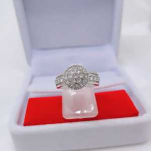 Cincin Silver Wanita Aksesoris Fashion Awet Tahan Lama Anti Karat Cocok Untuk Harian G9-1C