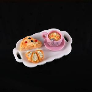 [COD] Man YingLie 2sets Dollhouse Mini Kitchen Cake Bread Simulation Breakfast Set Miniature Food Play Scene Props