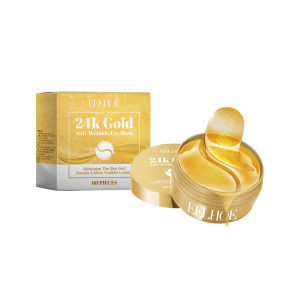 24K Gold Eye Mask Anti Dark Hydrating Under Eye Gel Pads Revitalizing Firming Eye Care Treatment for Fine Lines