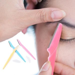 Eyebrow Trimmers Blades 3 Pcs Eyebrow Trimmer Hair Remover Set Women Face Razor Shaver Makeup Cosmetic Kit 化妆修眉刀刮眉刀