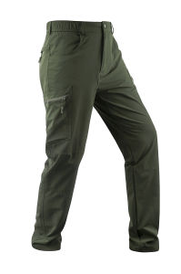 Mens Quick Dry Hiking Pants Elastic Waist Athletic Durable Casual Outdoor Daily Pants with Zipper Pockets