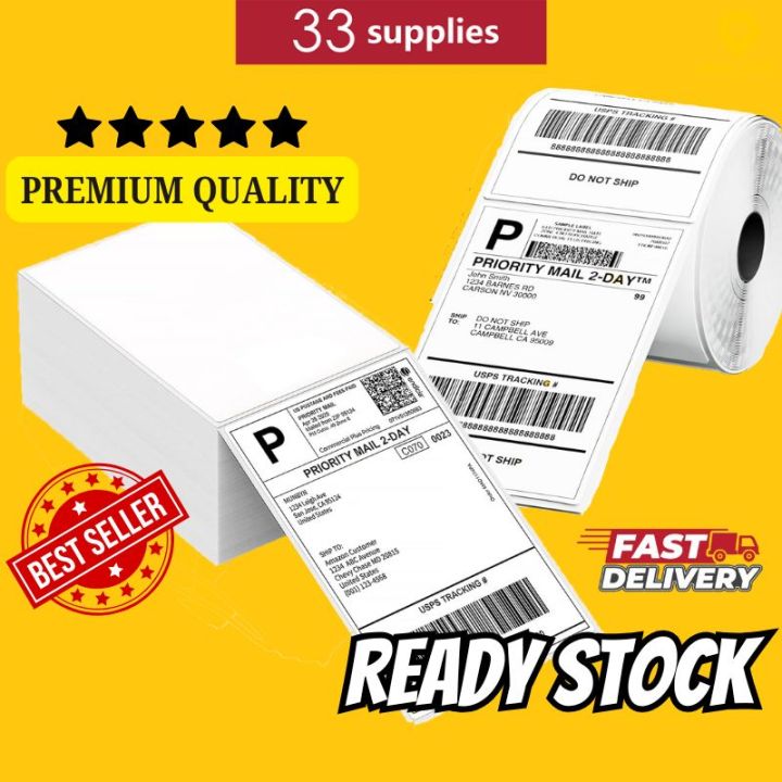 A6 Thermal Paper Labels AWB 100mmx150mm 350 500pcs Airway Bill Paper ...