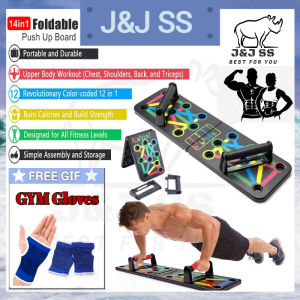 Ready Stock 14 In1 Multifunction Push up Board Training System Fitness Exercise Tools Stands for GYM Body Training