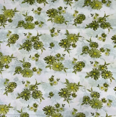 Glenmoran Yahoo and Gracela Design Geena Gina or Pongee Flower Floral Printed Fabric Sold per Yard Fabric Only