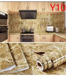 TY home high temperature resistant kitchen waterproof oil proof sticker cabinet wallpaper Aluminum size 5m x45cm🌺🌺...