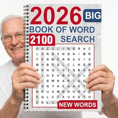 【COD&Fast Delivery】 Large Print Big Book of Word Search Brain Games Mixed Words Word Search Puzzle Book Stress Relief Spelling Book Adults