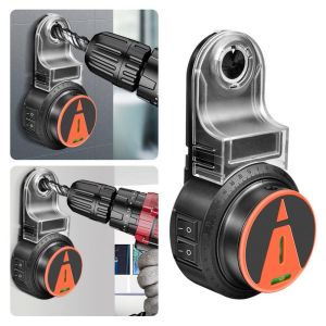 OPEAREY Plastic Cordless Electric Drill Dust Collector with Line Projector Universal Vacuum Suction Electric Drill Dust Cover Creativity Power Tool Electric Drill Dust Collector