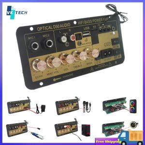[ VKTECH ] DIY Audio Amplifier Circuit Board Supports AUX and Optical Inputs for Home Theater and Car Audio Projects