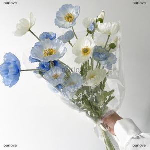 [COD] ourlove ดอกไม้ปลอมทำจากผ้าไหมงาดำดอกไม้ปลอมสำหรับงานแต่งงานในบ้านร้านเสริมสวยงานปาร์ตี้ของตกแต่งหรูหรา