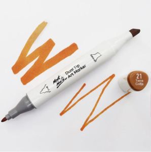 Mont Marte Dual Tip Alcohol Art Marker- Ideal for artists and designers Available in a range of rich colours