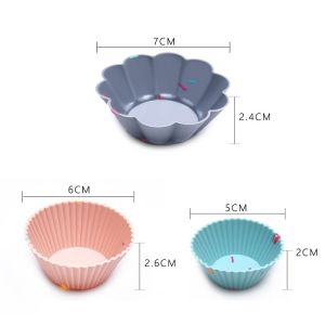 Mi.more Cetakan Kue Muffin Cupcake 6pcs Bahan Silikon Memanggang DIY Alat Kue Piring Cangkir