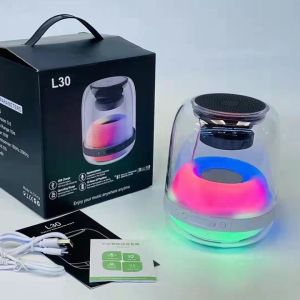 Loa Bluetooth L30 Loa Bluetooth Mini Có Đèn LED Loa Bluetooth Đèn Led L30 Âm Bass Siêu Ấm Loa bluetooth mini L30 có đèn led theo âm thanh