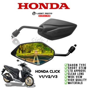 HONDA CLICK 125 LEGITMOTO SIDE MIRROR SHORT STEM CLEAR AND NON-GRADED LENS (DAHON TYPE) 7440