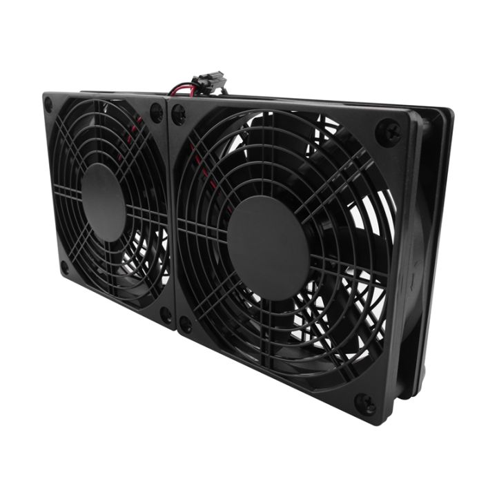 120Mm 5V USB Powered PC Router Dual Fans High Airflow Cooling Fan for ...